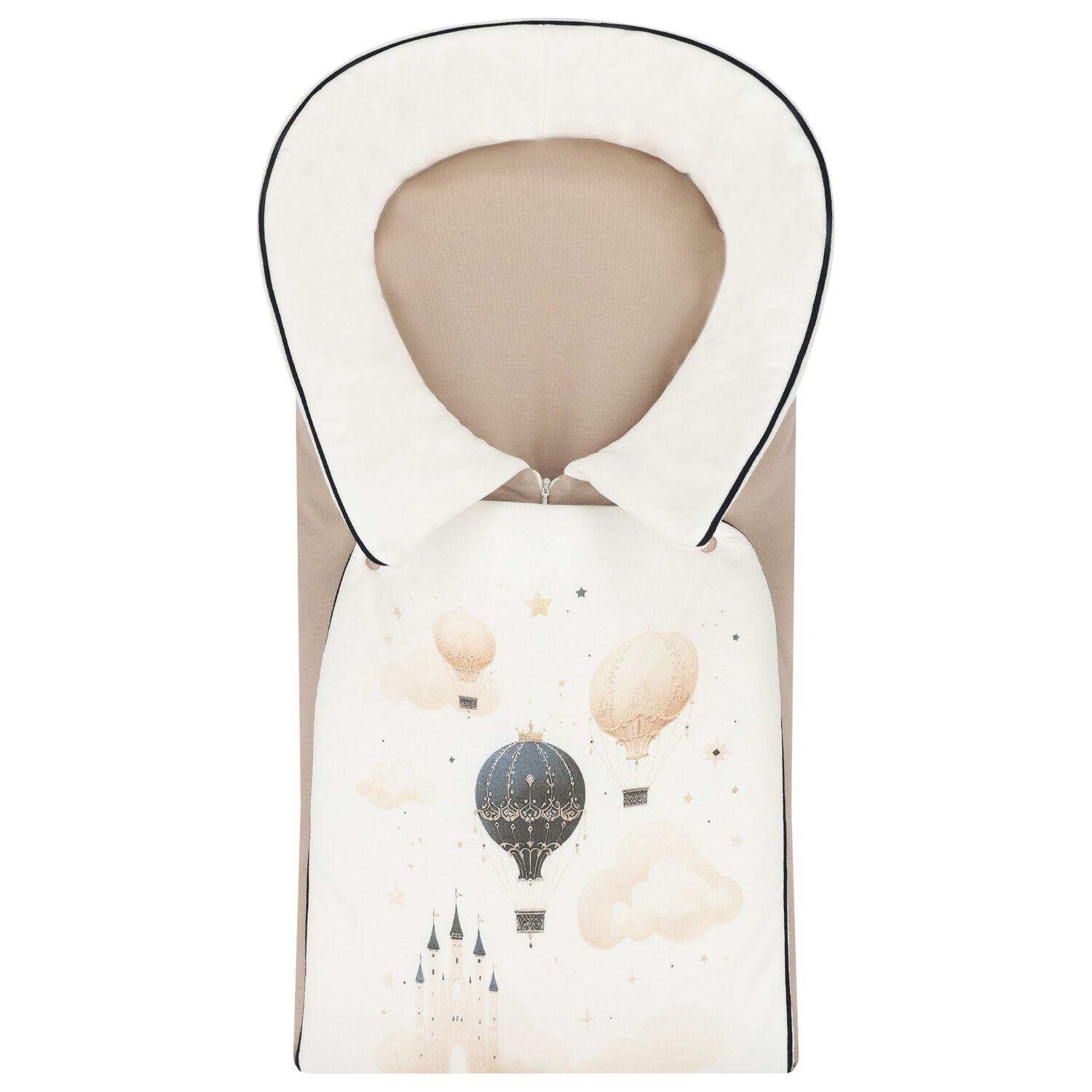 Ivory & Beige Balloon Baby Nest, 1, hi-res